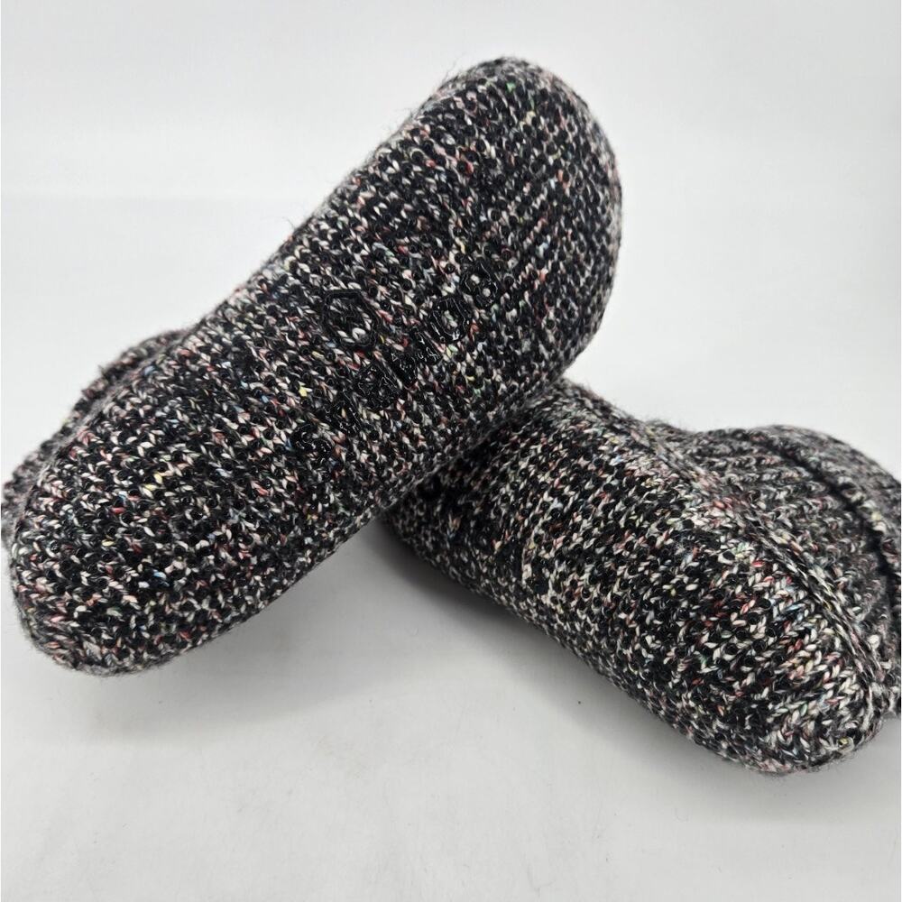 Bombas Sherpa Lined Gripper Bootie Black Slippers Women Sz Med M (US W 9-11.5) - Picture 6 of 11